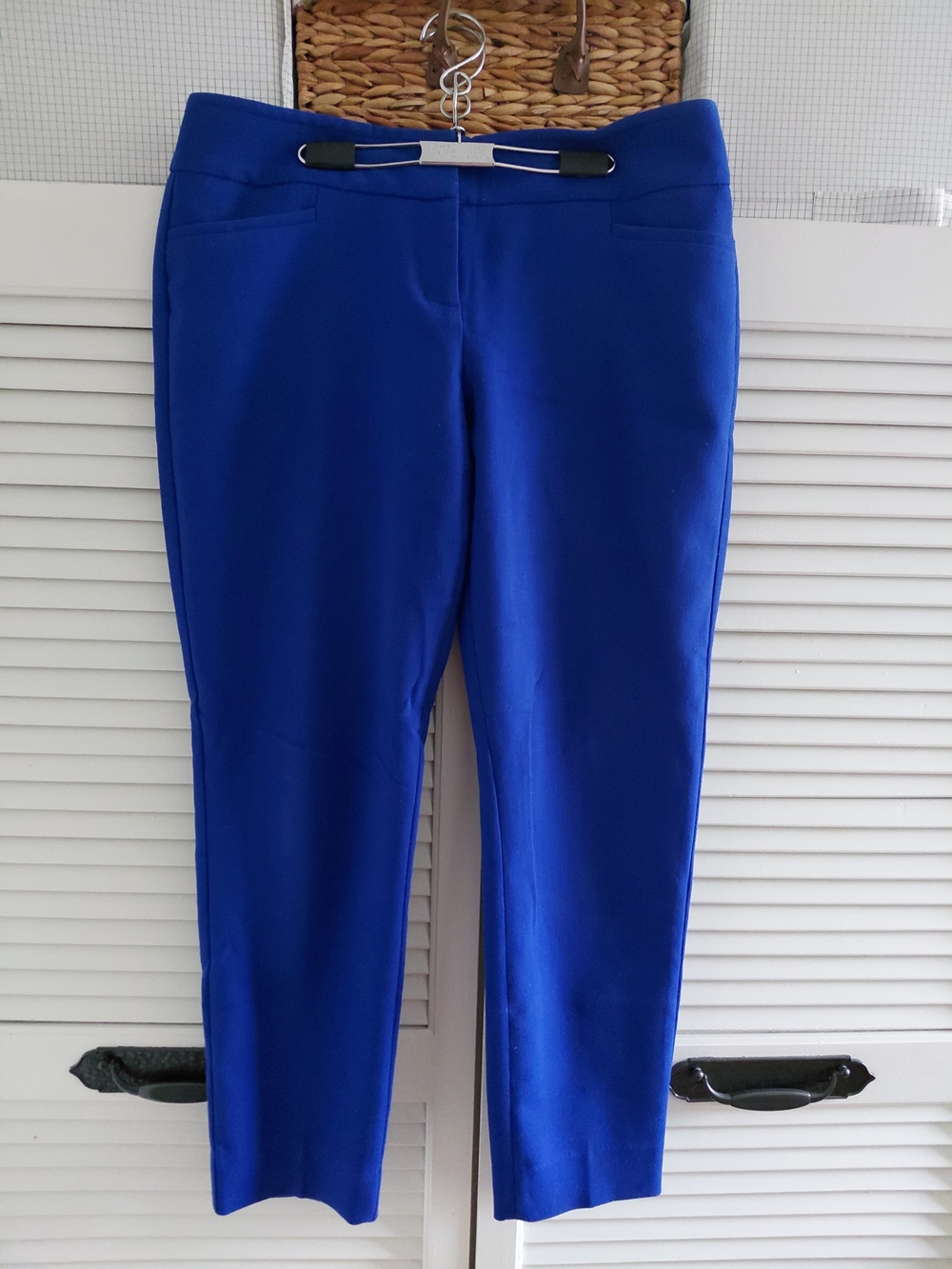 The Limited Cobalt Blue Cropped Stretch Dress Pants-6